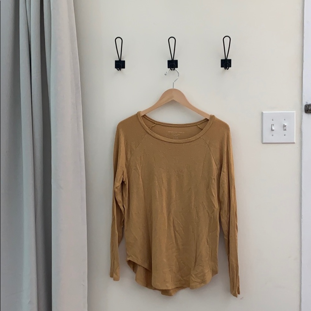 Long sleeve yellow shirt